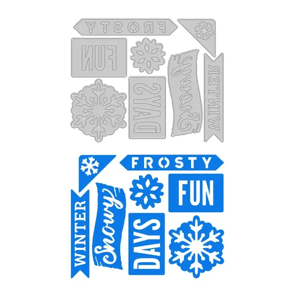 Die-Cutting Titles & Icons - Winter Fun (8/pk)