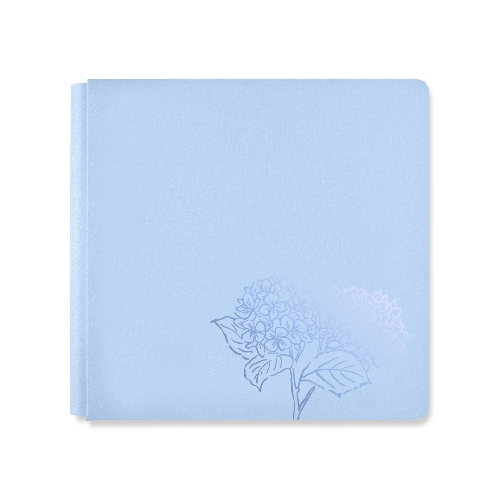12x12 Foiled Album Cover - Hydrangea Haven (Icy Blue)