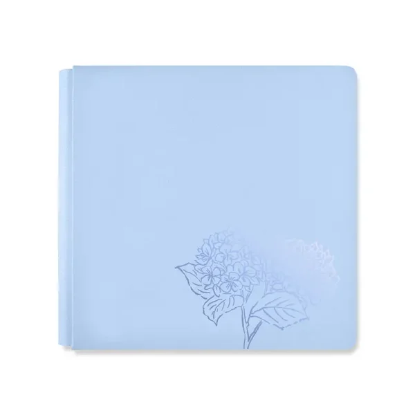 12x12 Foiled Album Cover - Hydrangea Haven (Icy Blue)