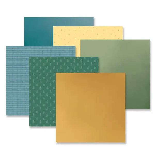 Moonlit Pines Tone-on-Tone Paper Pack (6/pk)