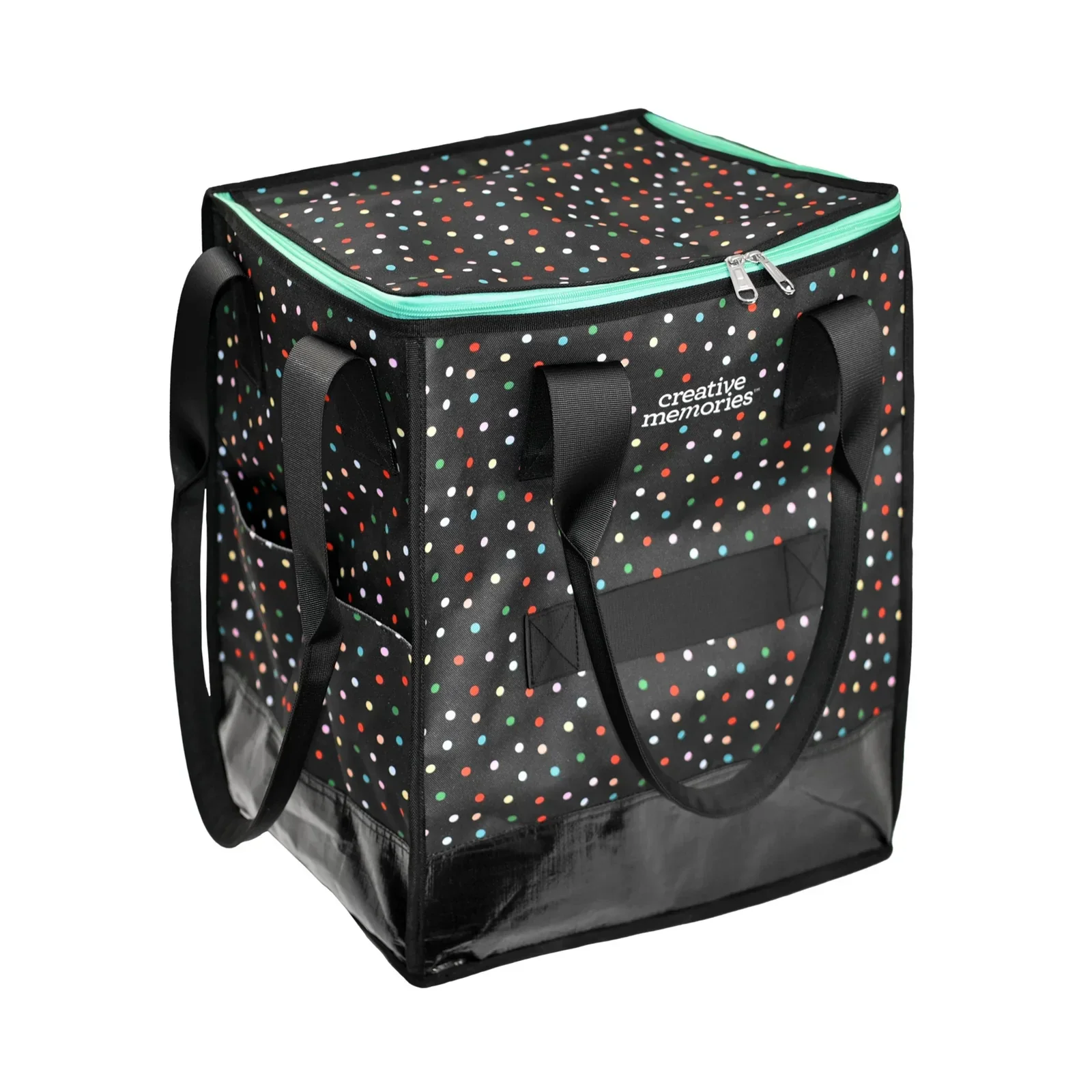 Rolling Utility Bag - Rainbow Dots