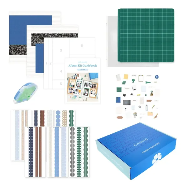 Album Kit: School Years - Classic Grid (Hunter Green)