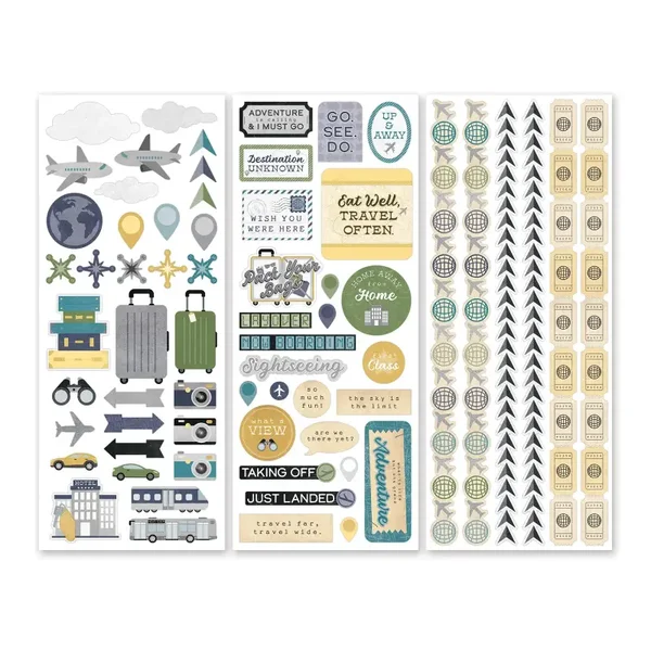 Passport to Adventure Stickers (3pk)