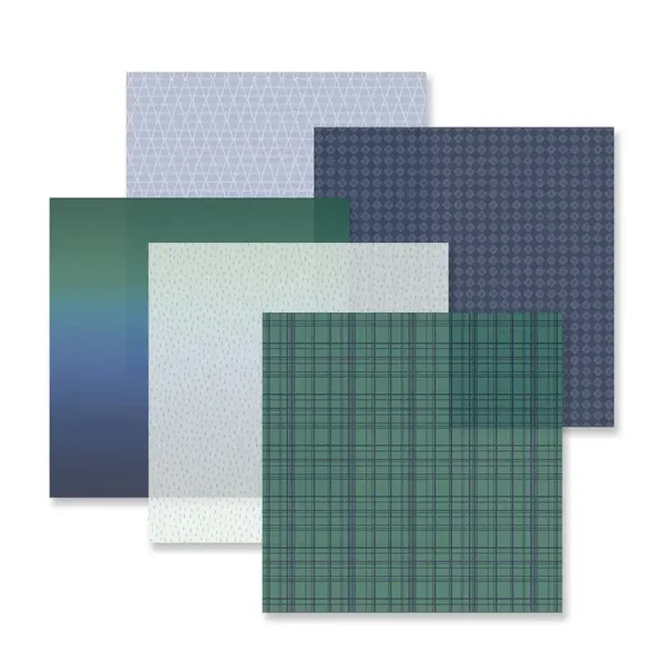 Vellum Paper Pack - Dark Green & Navy (5/pk)