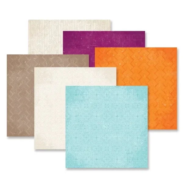 Vintage Chic Tone-on-Tone Designer Paper Pack (12/pk)