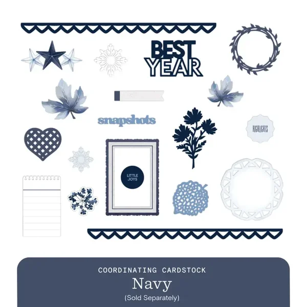 Vivid Melodies 2 Embellishments (20/pk) - Navy
