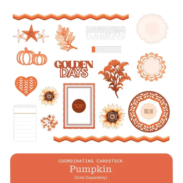 Vivid Melodies 2 Embellishments (20/pk) - Pumpkin