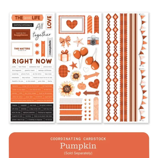 Vivid Melodies 2 Stickers (3/pk) - Pumpkin