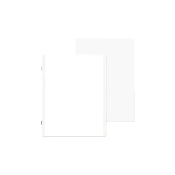 Scrap Journal Pages & Protectors - White (13/pk)