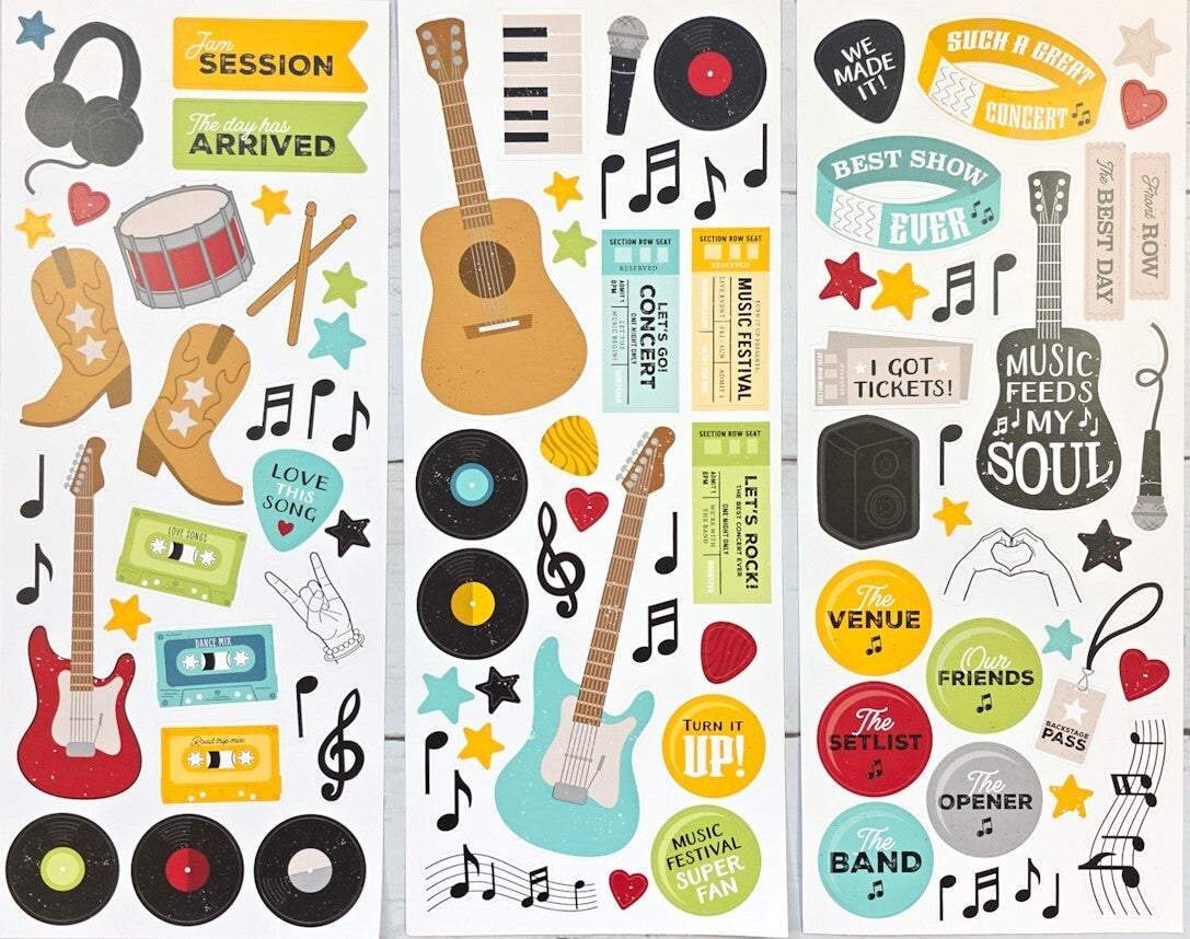 Music to My Ears Stickers (3/pk)