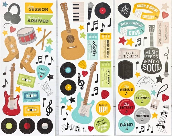 Music to My Ears Stickers (3/pk)