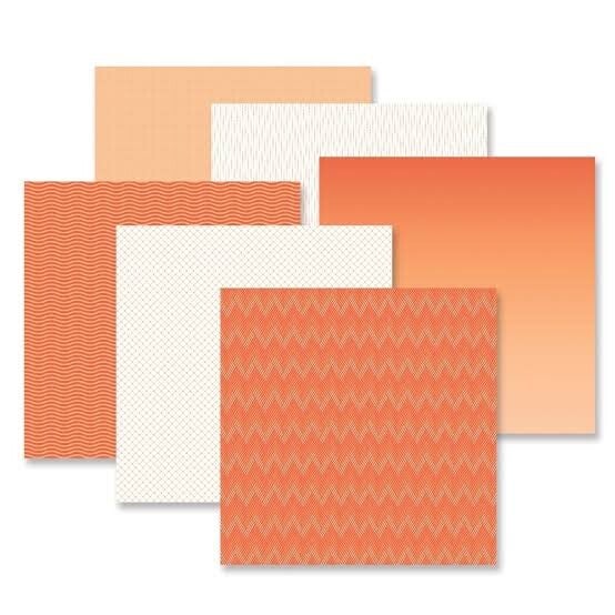 Totally Tonal Tangerine Designer Paper Pack (12/pk)