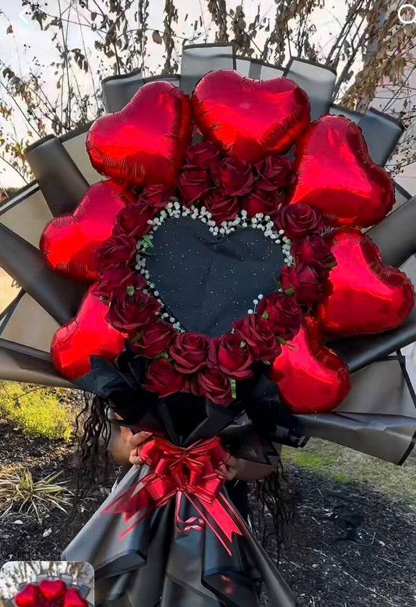Rose & Balloon Bouquet