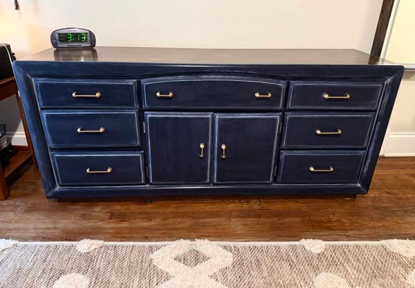 Nautical Dresser with Black Walnut Top