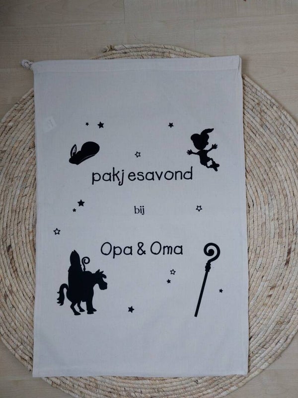Cadeauzak pakjesavond Opa & Oma