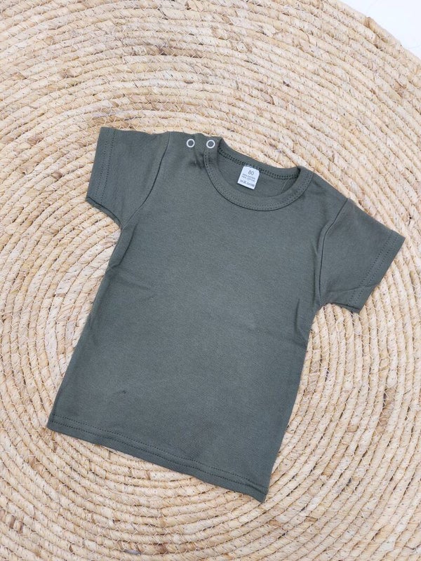 T shirt groen korte mouwen