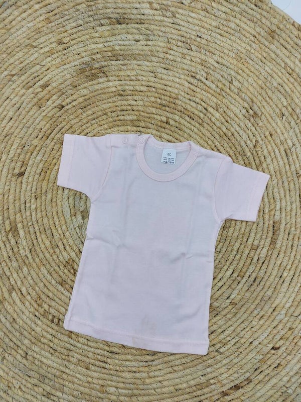 T shirt roze korte mouwen