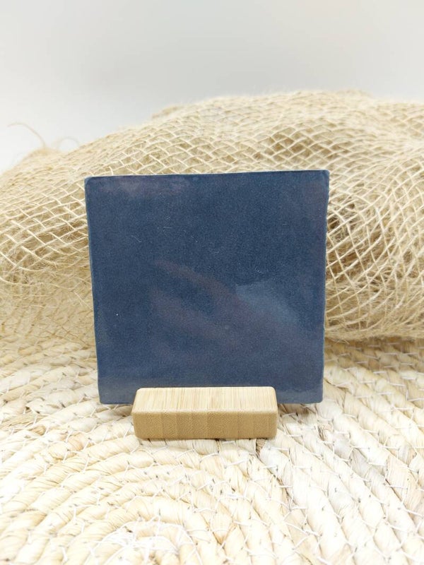 Blanco tegel donker blauw/zwart