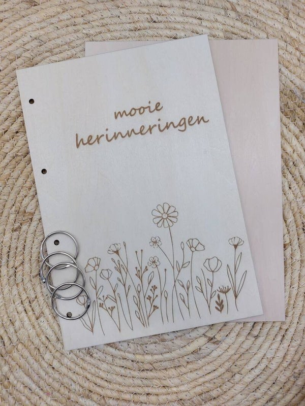 Bewaarbundel A4 - mooie herinneringen - veldbloemen