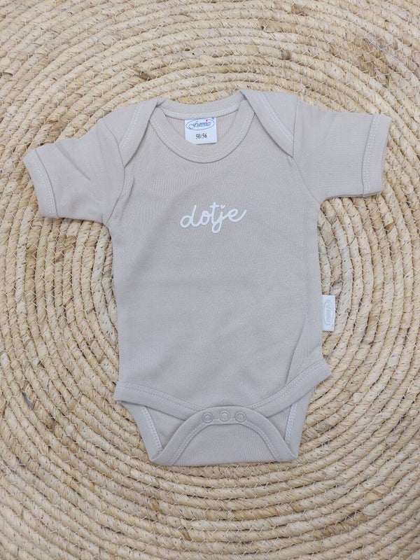 Beige romper -50/56- dotje