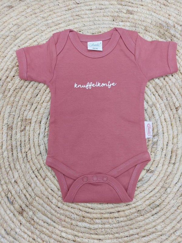 Romper roze -50/56- knuffelkontje