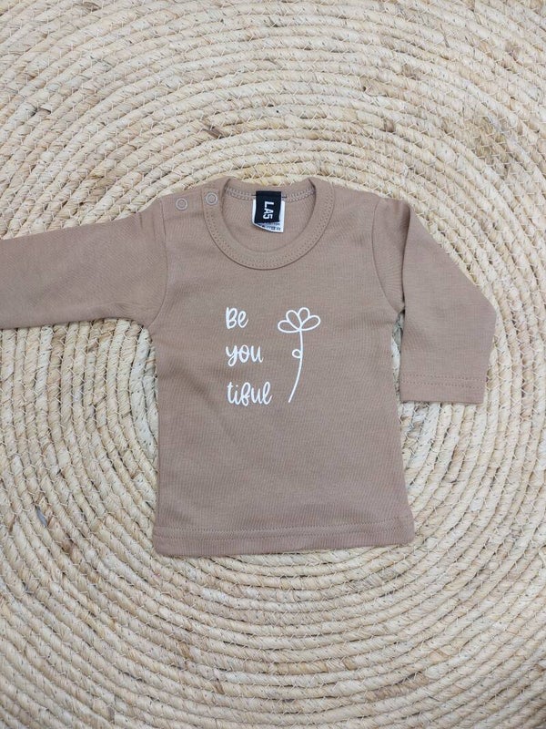 T shirt beige maat 56
