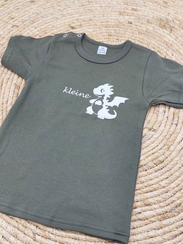 T shirt beige 98 kleine draak