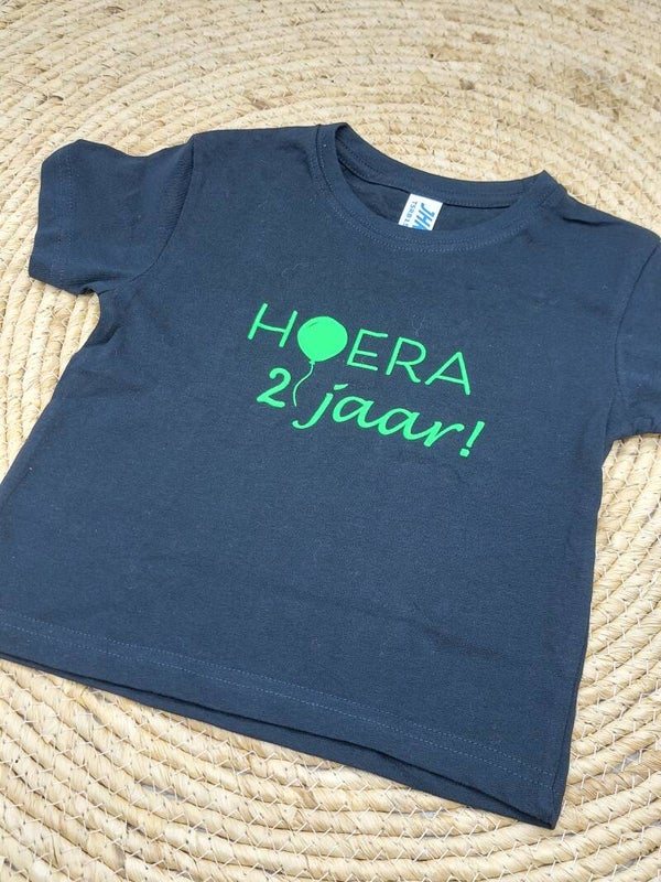 T shirt zwart 2 jaar