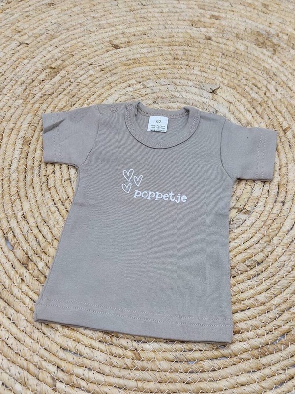 T shirt beige 62 poppetje