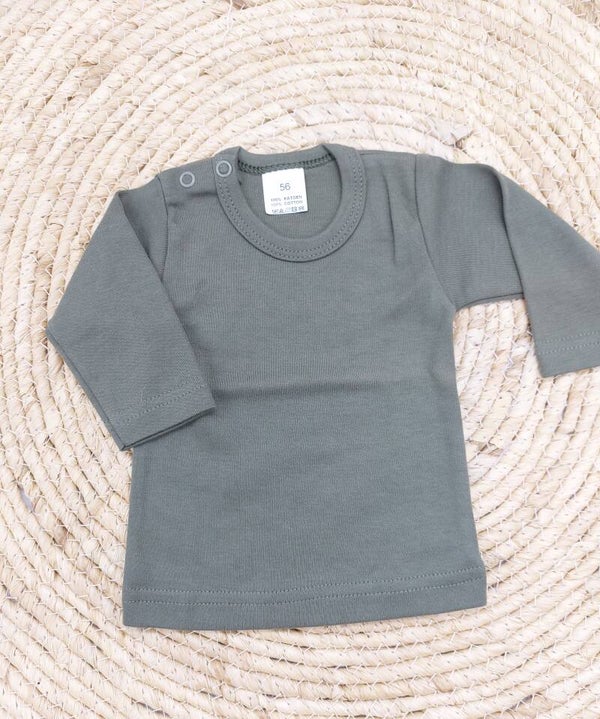 T shirt groen lange mouwen