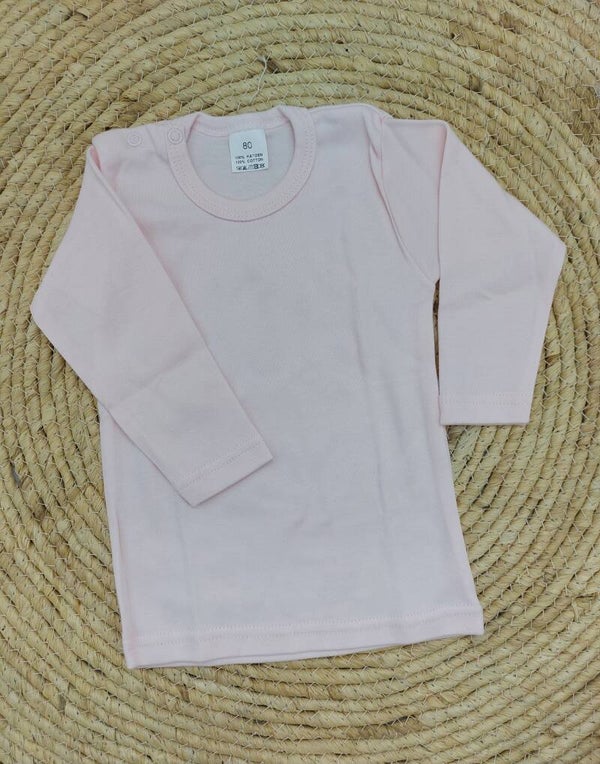 T shirt roze lange mouwen
