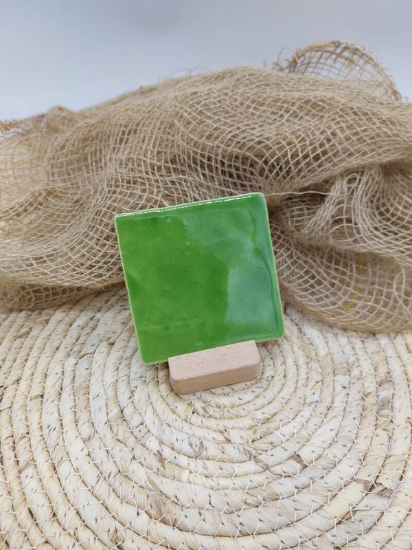 Blanco tegel groen