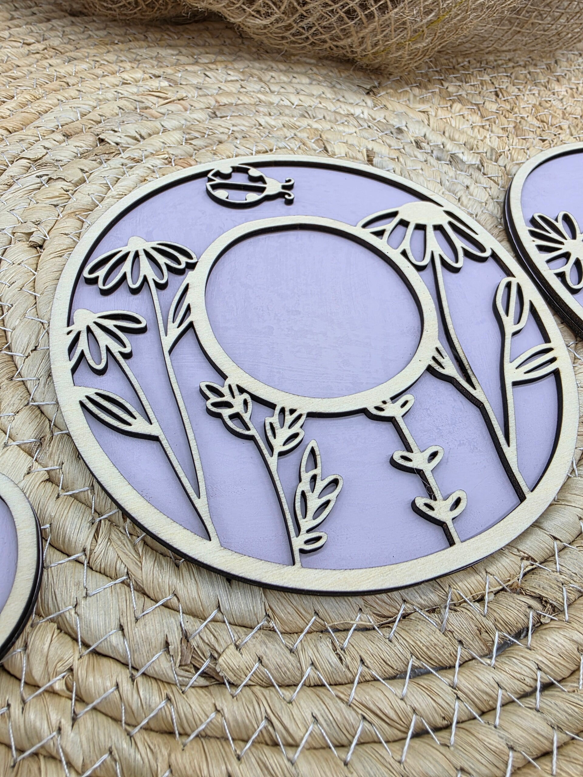 Houten Letters bloemen