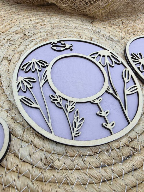 Houten Letters bloemen