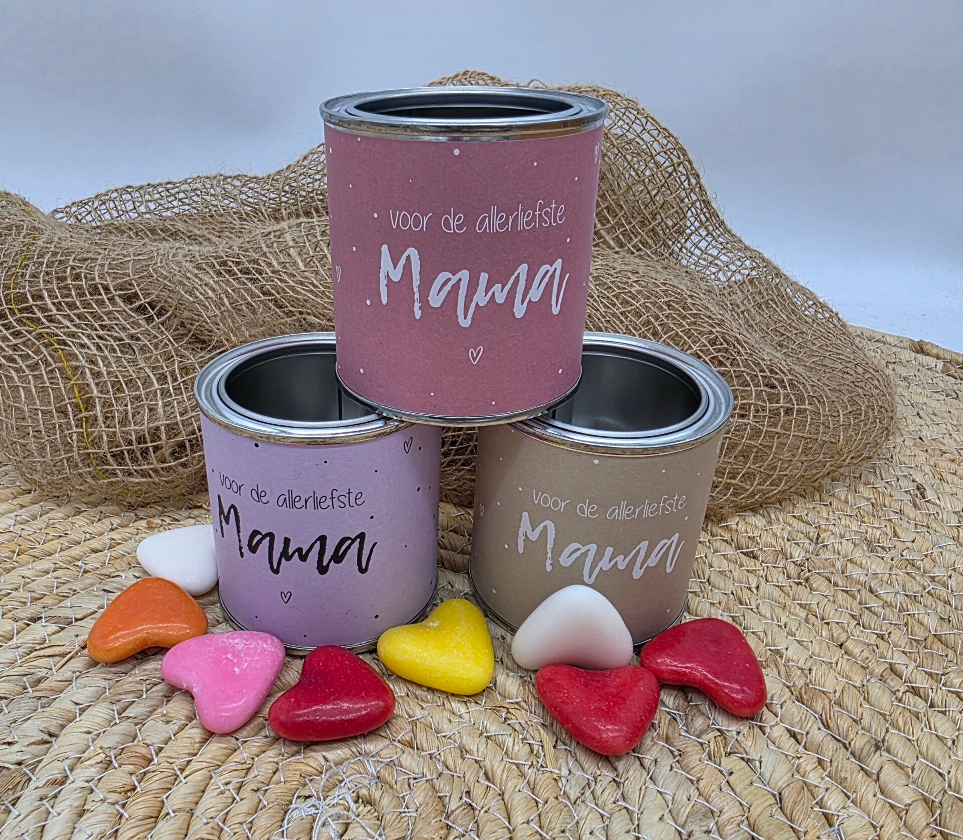 Blikje vol liefde voor mama