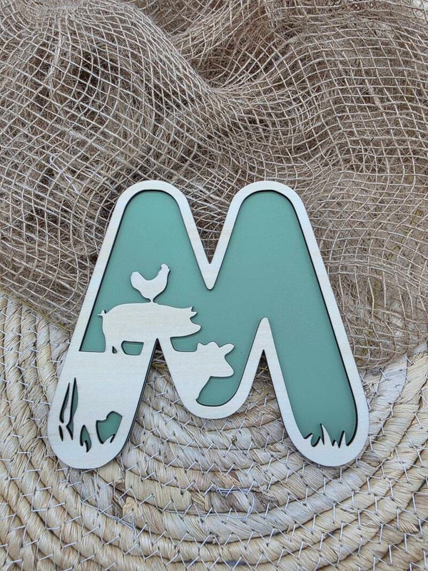 Houten Letters boerderij