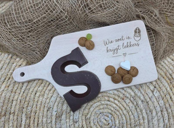 borrelplanken Sinterklaas Wie zoet is, krijgt lekkers