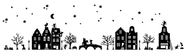 Raamsticker Sinterklaas compleet