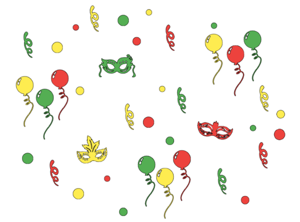 Raamstickers carnaval