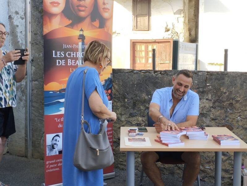 Jean-Philippe Servy en rencontre-dédicace à Baigts-de-Béarn pour Les Chroniques de Beaurivage