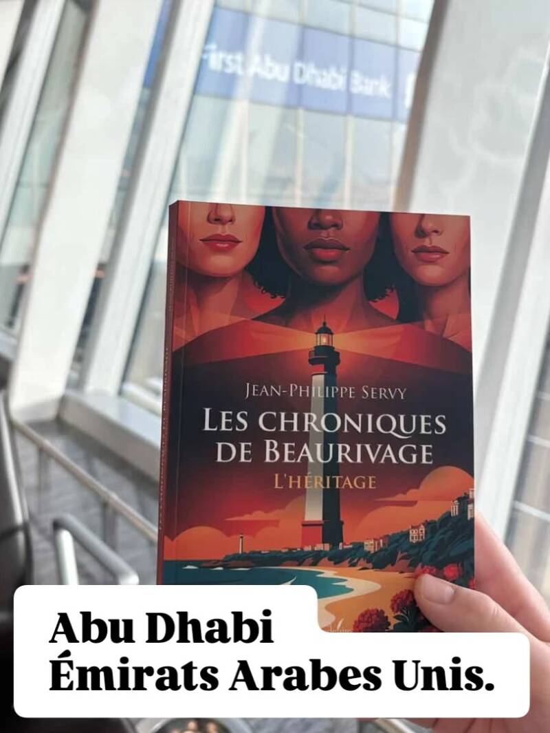 Le roman Les Chroniques de Beaurivage de Jean-Philippe Servy lu à l'étranger : Floride (USA), Porto (Portugal), Séville et Madrid (Espagne), Guadeloupe, Marrakech (Maroc), Koh Samui (Thaïlande) et Abu Dhabi (Émirats arabes unis).