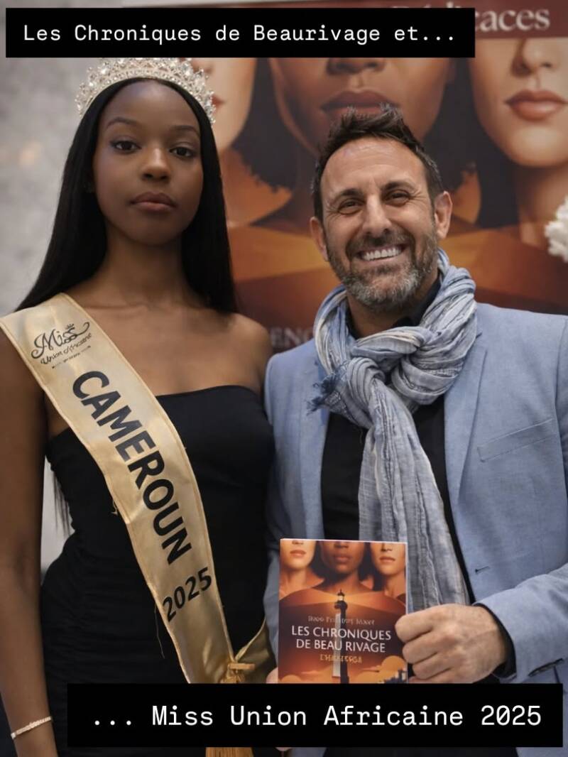 L'auteur Jean-Philippe Servy, parrain et invité d'honneur de l'exposition GEN Feelings Fashion Week à Paris par Sabine Matarasso, présentant son thriller Les Chroniques de Beaurivage.