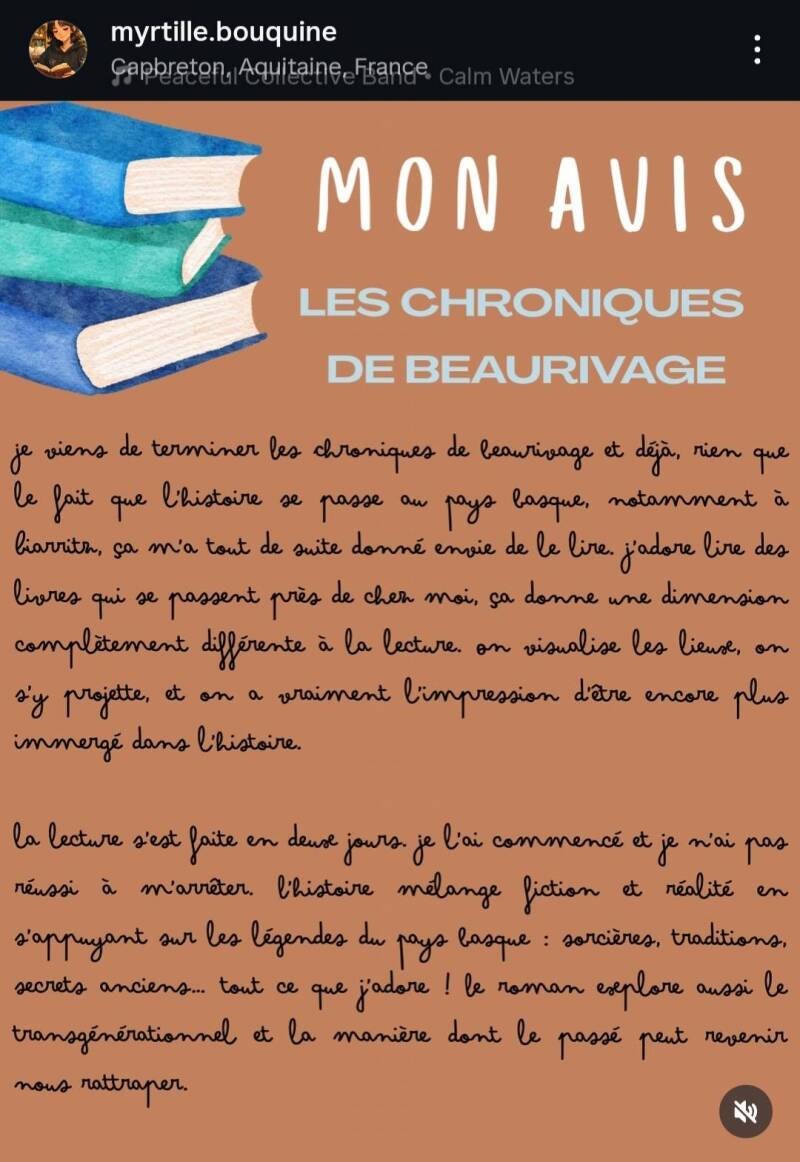 Avis de lecteurs, chroniques littéraires et critiques positives sur Simplement Pro, Babelio, Fnac, Amazon et Cultura pour le thriller Les Chroniques de Beaurivage de Jean-Philippe Servy.
