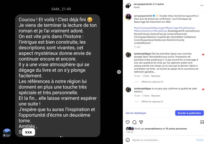 Avis de lecteurs, chroniques littéraires et critiques positives sur Simplement Pro, Babelio, Fnac, Amazon et Cultura pour le thriller Les Chroniques de Beaurivage de Jean-Philippe Servy.