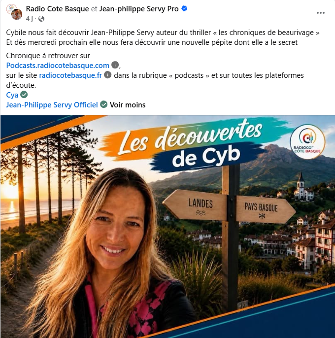 Les découvertes de Cyb – Radio Côte Basque et Jean-Philippe Servy