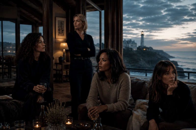 Visuel conceptuel pour le projet d'adaptation en série premium du thriller Les Chroniques de Beaurivage de Jean-Philippe Servy.