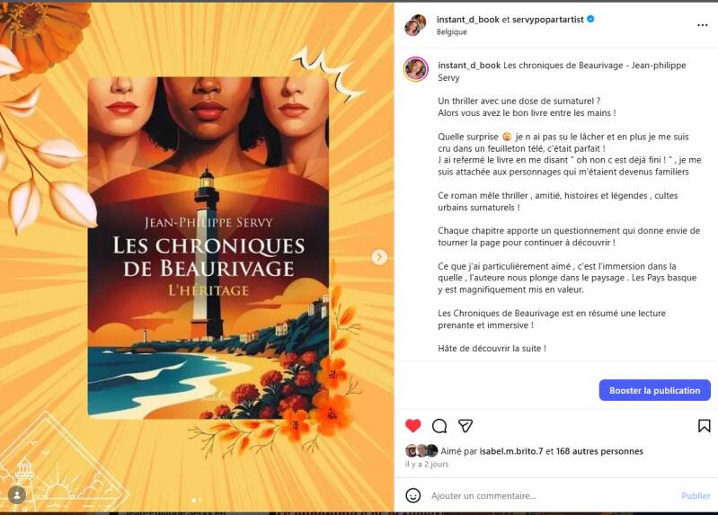 Chronique Bookstagram BELGIQUE de Déborah sur Les Chroniques de Beaurivage.