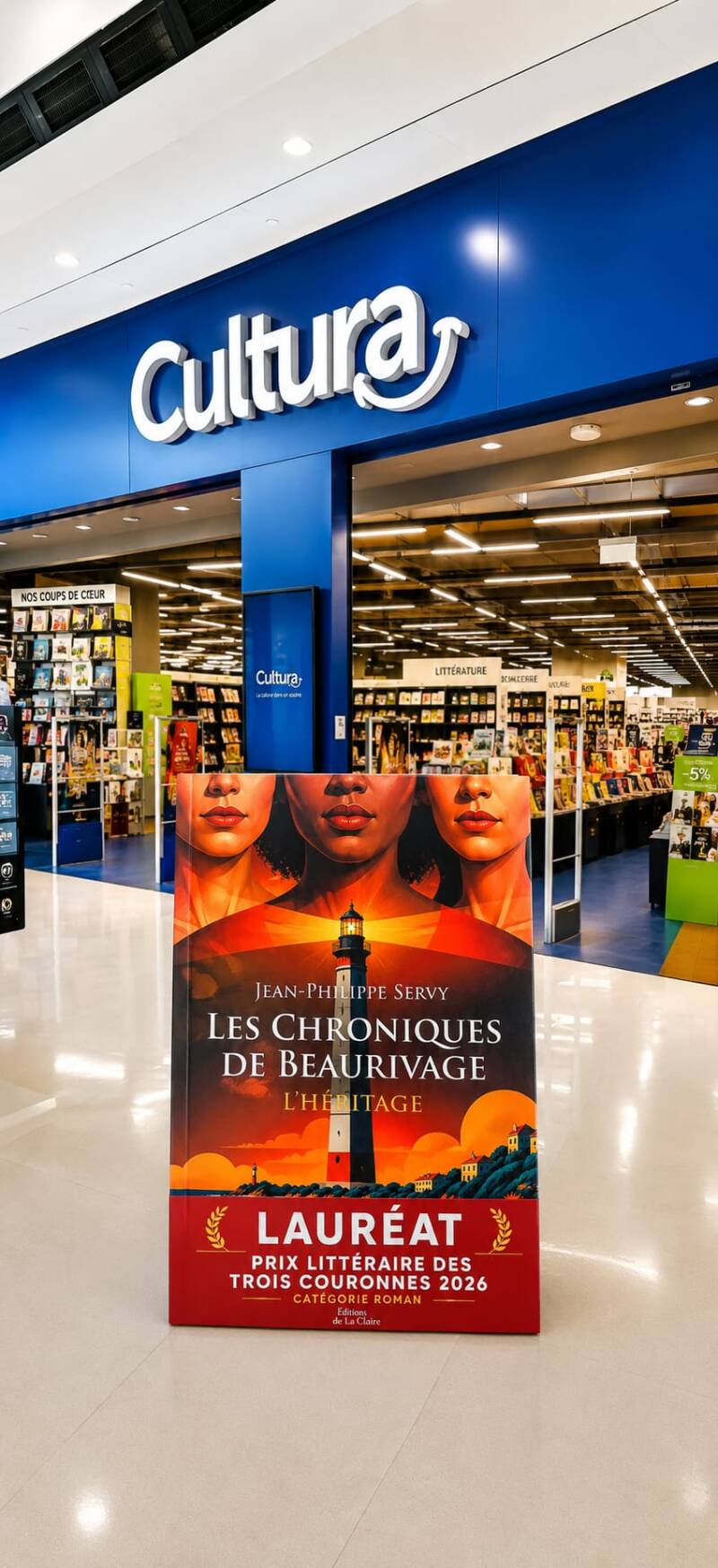 Vidéo Instagram de Pépi.te4064 consacrée au roman Les Chroniques de Beaurivage – L'Héritage de Jean-Philippe Servy, lauréat du Prix Littéraire des Trois Couronnes 2026.