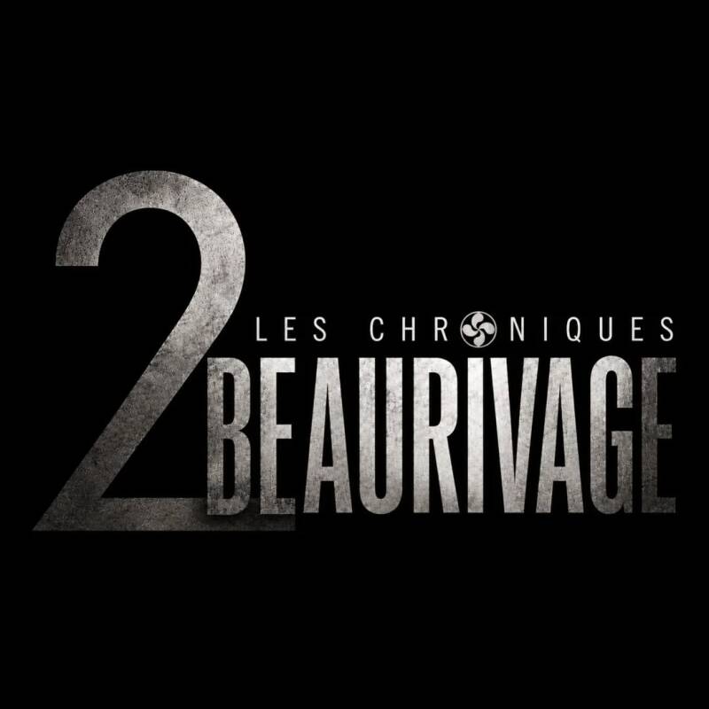 Logo officiel noir et argent du thriller Les Chroniques de Beaurivage Tome 2 avec croix basque. Livre tendance de l'été 2026 à Biarritz.