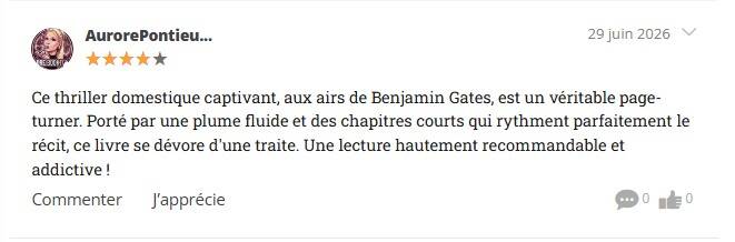 Avis Babelio sur Les Chroniques de Beaurivage, thriller de l'été 2026 de Jean-Philippe Servy.